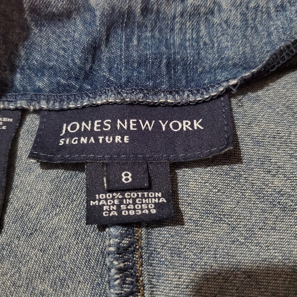 Vintage 1990s 90s Jeans Skirt Jones New York - Picture 3 of 5